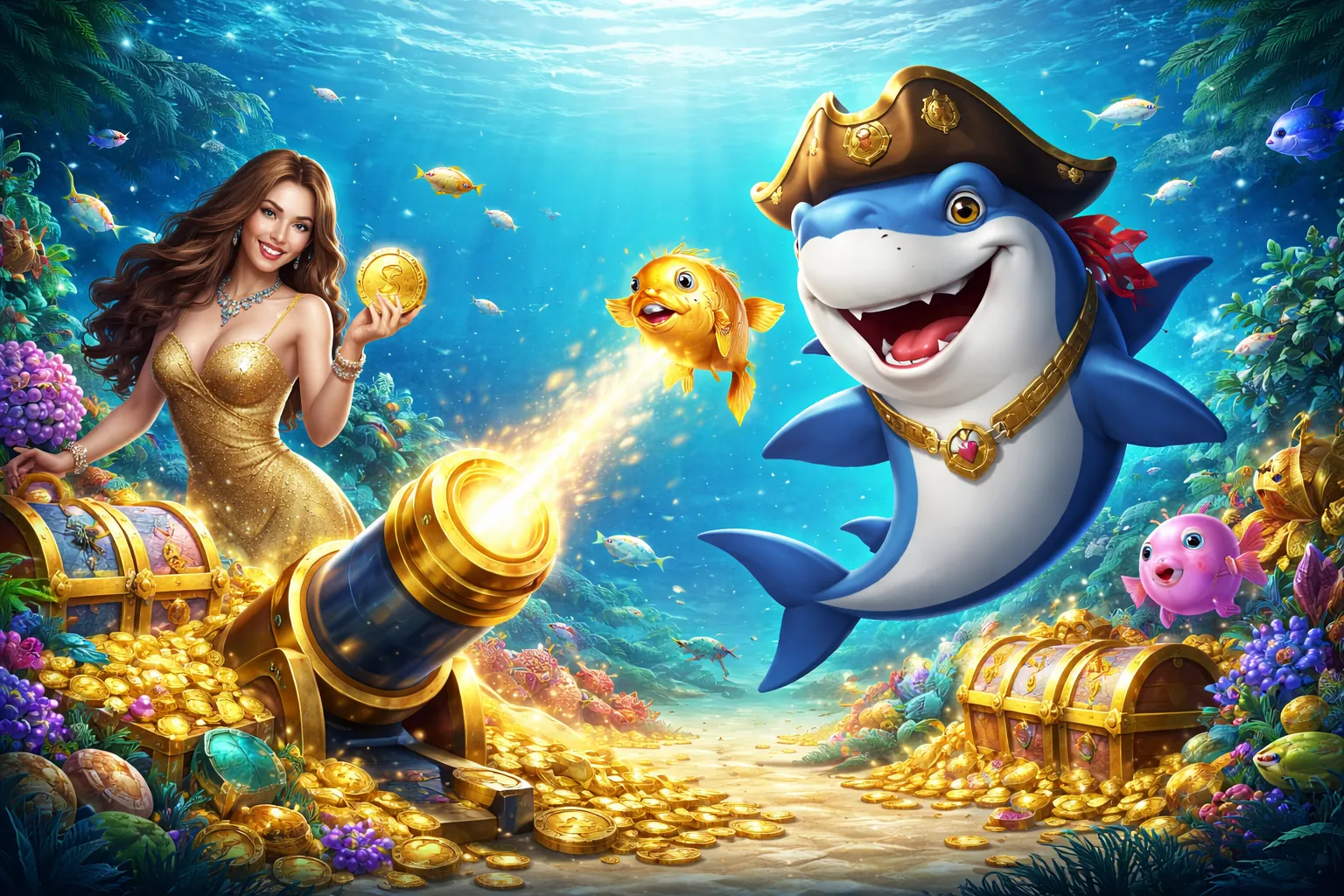 Hình ảnh chính hướng dẫn chơi game bắn cá tại 42vn